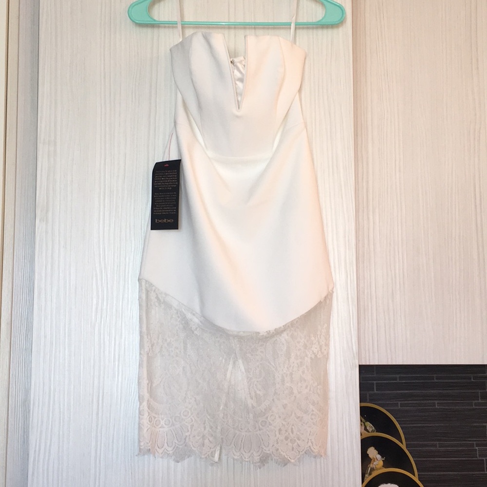 Bebe white dress